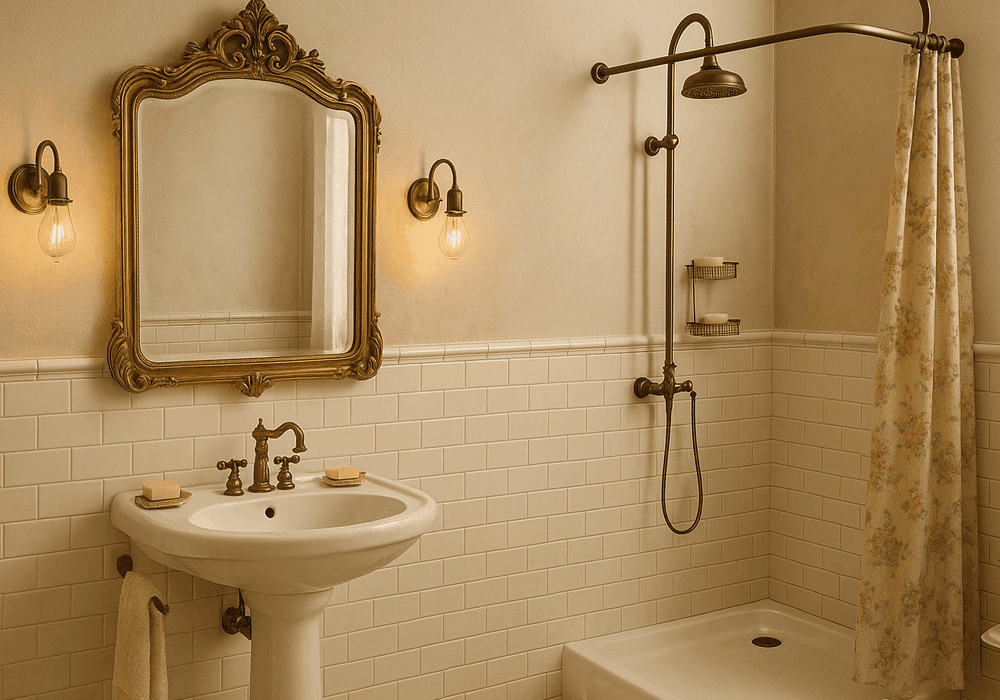Der Vintage-Stil kehrt ins Badezimmer zurück: Welche Elemente nicht fehlen dürfen