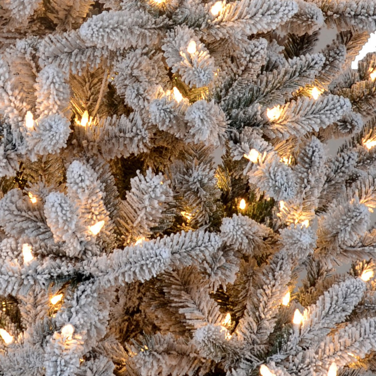 Künstlicher Weihnachtsbaum, beschneit, 3D-Zweige, RGB-LED, 32 Modi, Fernbedienung, Metallständer, 3170 Zweige, Polar, 220 cm