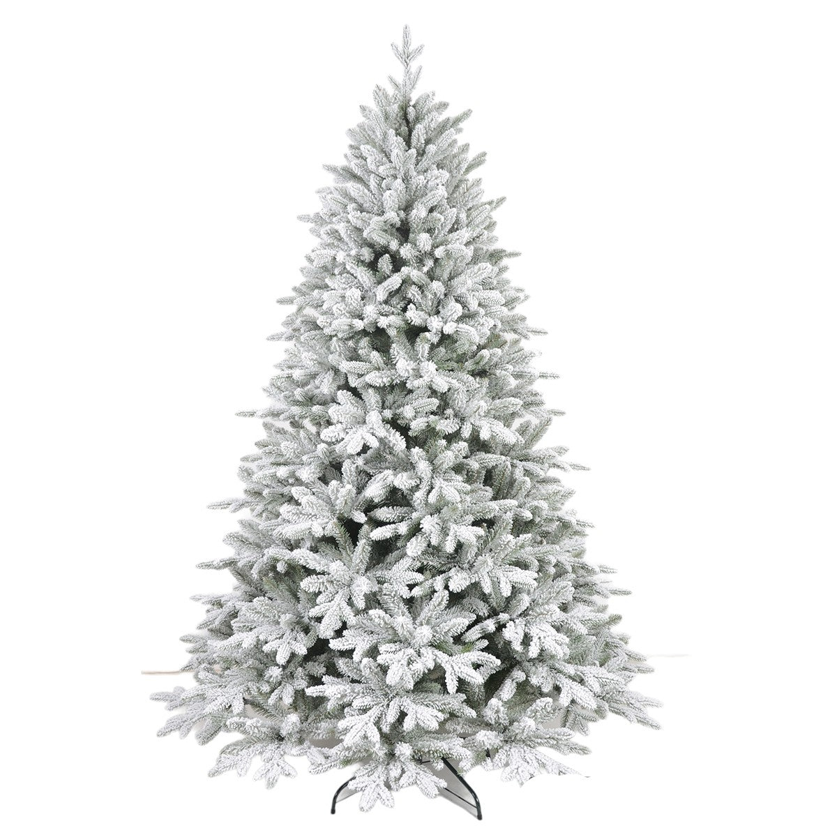 Künstlicher Weihnachtsbaum, beschneit, 3D-Zweige, 6212 Zweige, 185 cm Durchmesser, 300 cm Höhe, inkl. Metallständer, Polar