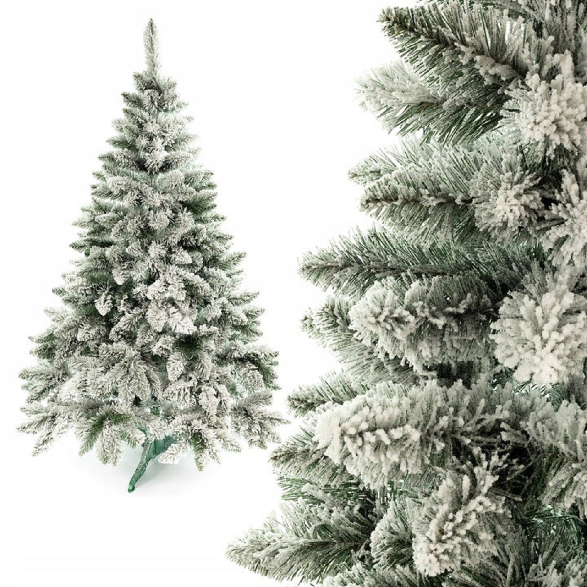 Künstlicher Weihnachtsbaum, beschneit, 518 Zweige, Ständer inklusive, EGO Osnio, 220 cm