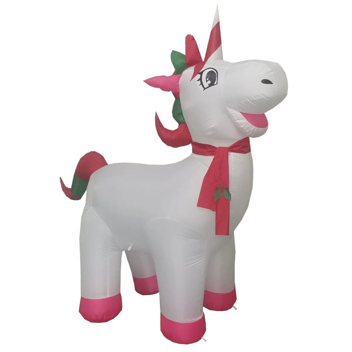 Aufblasbare Figur mit integriertem elektrischem Gebläse, 180 cm, LED-Beleuchtung, Ego-Unicorn