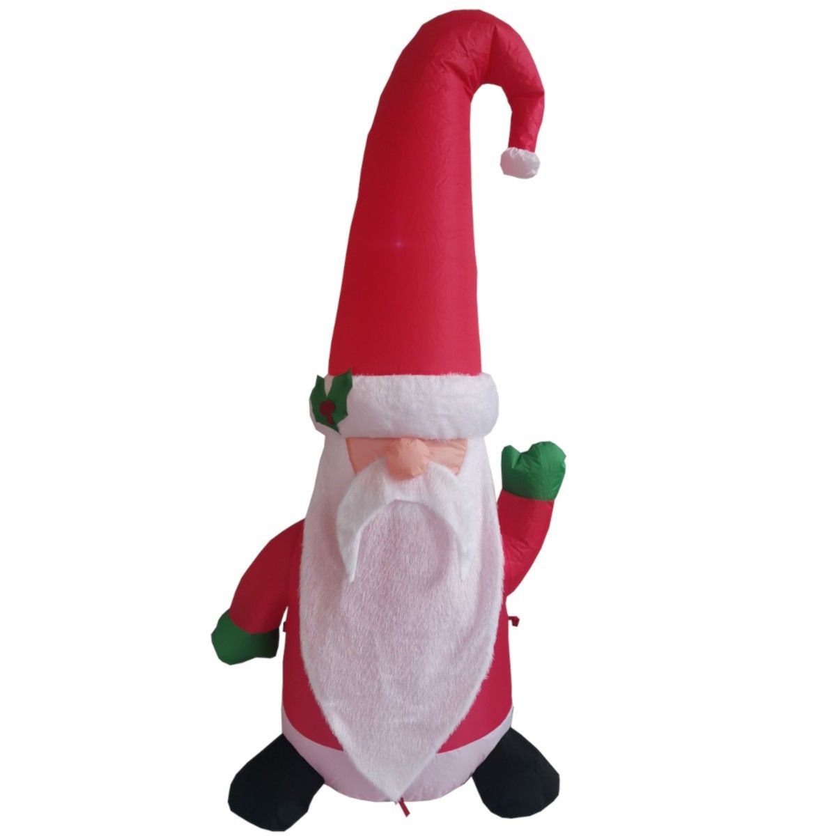 Aufblasbare Figur mit integriertem elektrischem Gebläse, LED-Beleuchtung, IP44, Ego-Elf, 150 cm