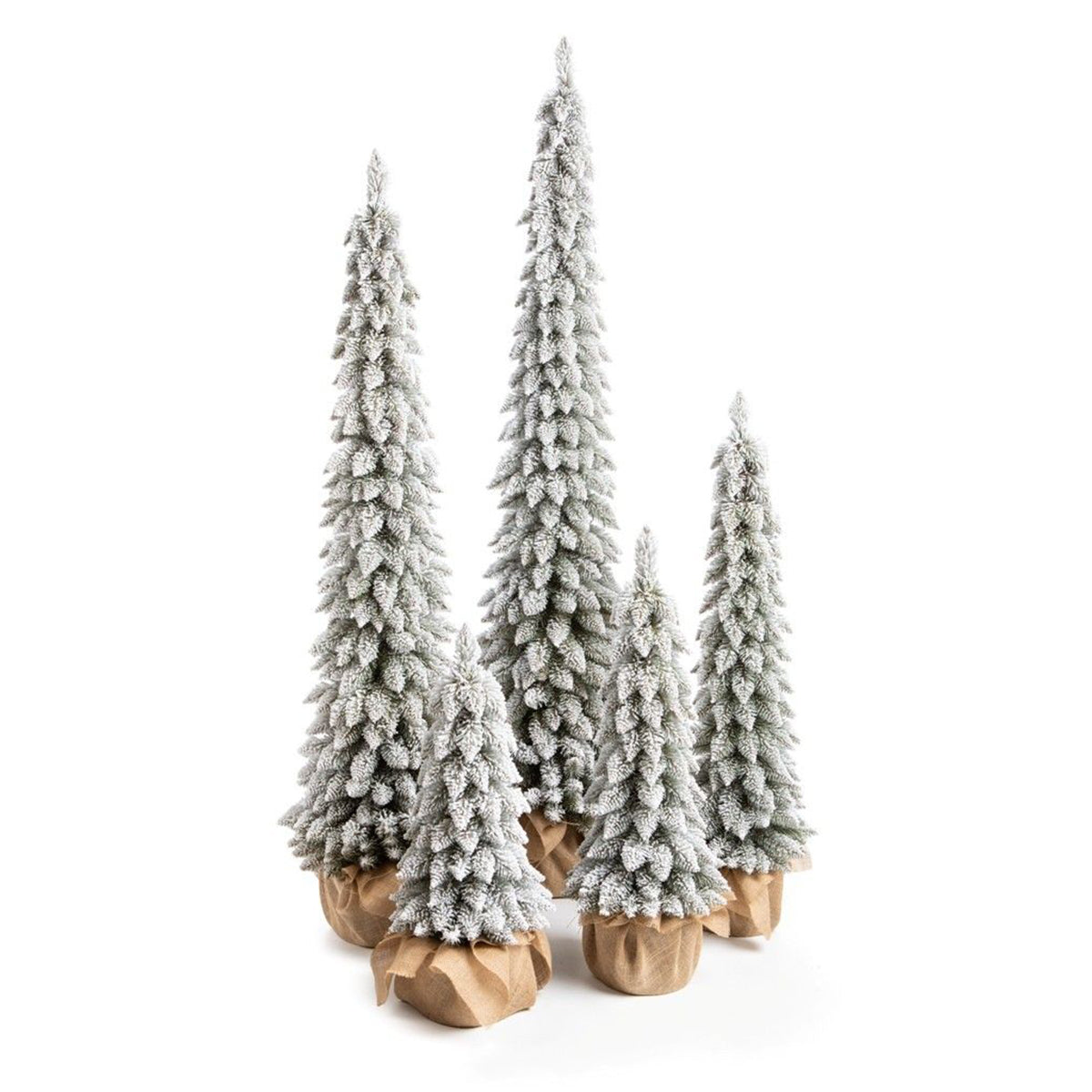 Künstlicher Weihnachtsbaum Slim, beschneit, 366 Zweige, PVC, inklusive Ständer, Ego Interiors, 180 cm