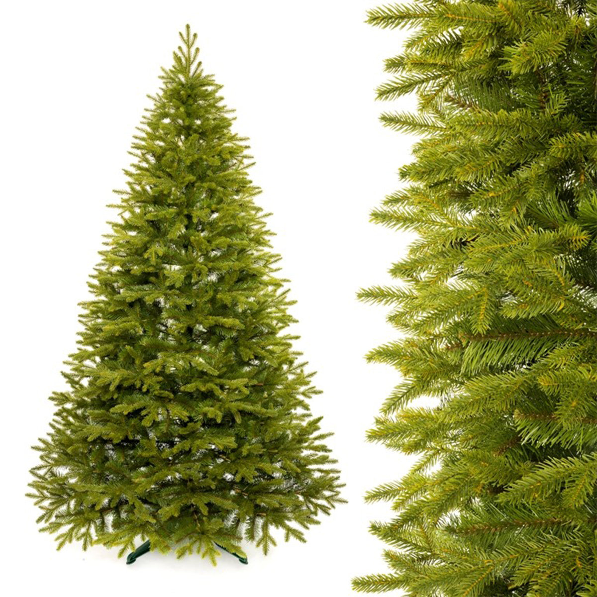 Künstlicher Premium-Weihnachtsbaum, 3D-PE-Zweige, Ständer inklusive, Ego-Sw, 220 cm