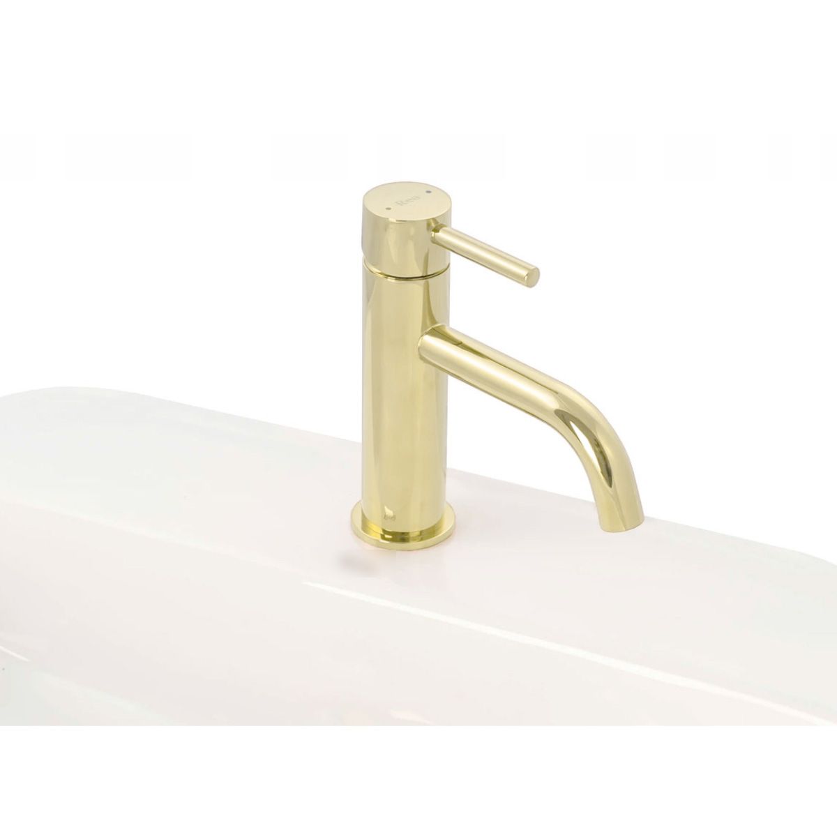 Waschbeckenarmatur REA-Lungo Low, Aufsatzmontage, Luftsprudler, Ausführung L.Gold