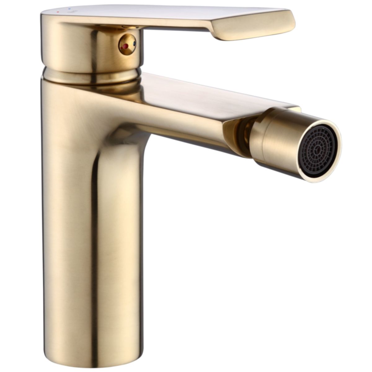 Hass Gold Bidetarmatur, gebürstetes Gold-Finish, galvanisiert, Bidetmontage