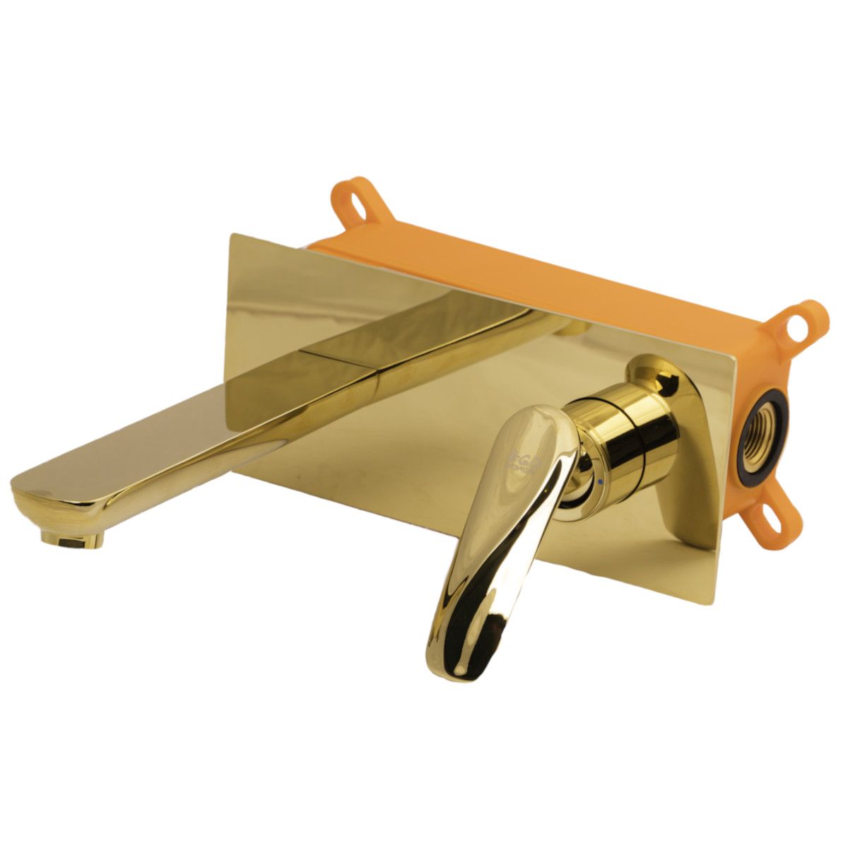 Waschbeckenarmatur Brandi, glänzend Gold, Unterputzmontage