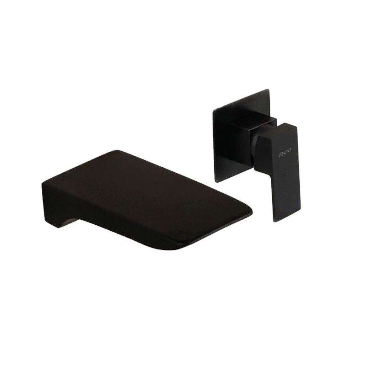 Ego-Mason Wannenarmatur Schwarz, mattschwarz, Unterputzmontage, exklusives Design