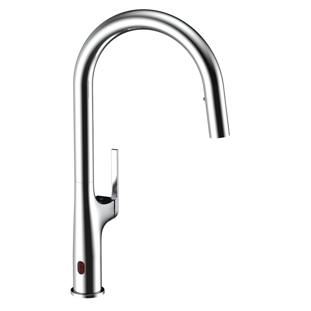 Küchenarmatur, Touch-Sensor und ausziehbare Brause, 3 Strahlarten, 360 Grad schwenkbarer Auslauf, Chrom, Ricardo