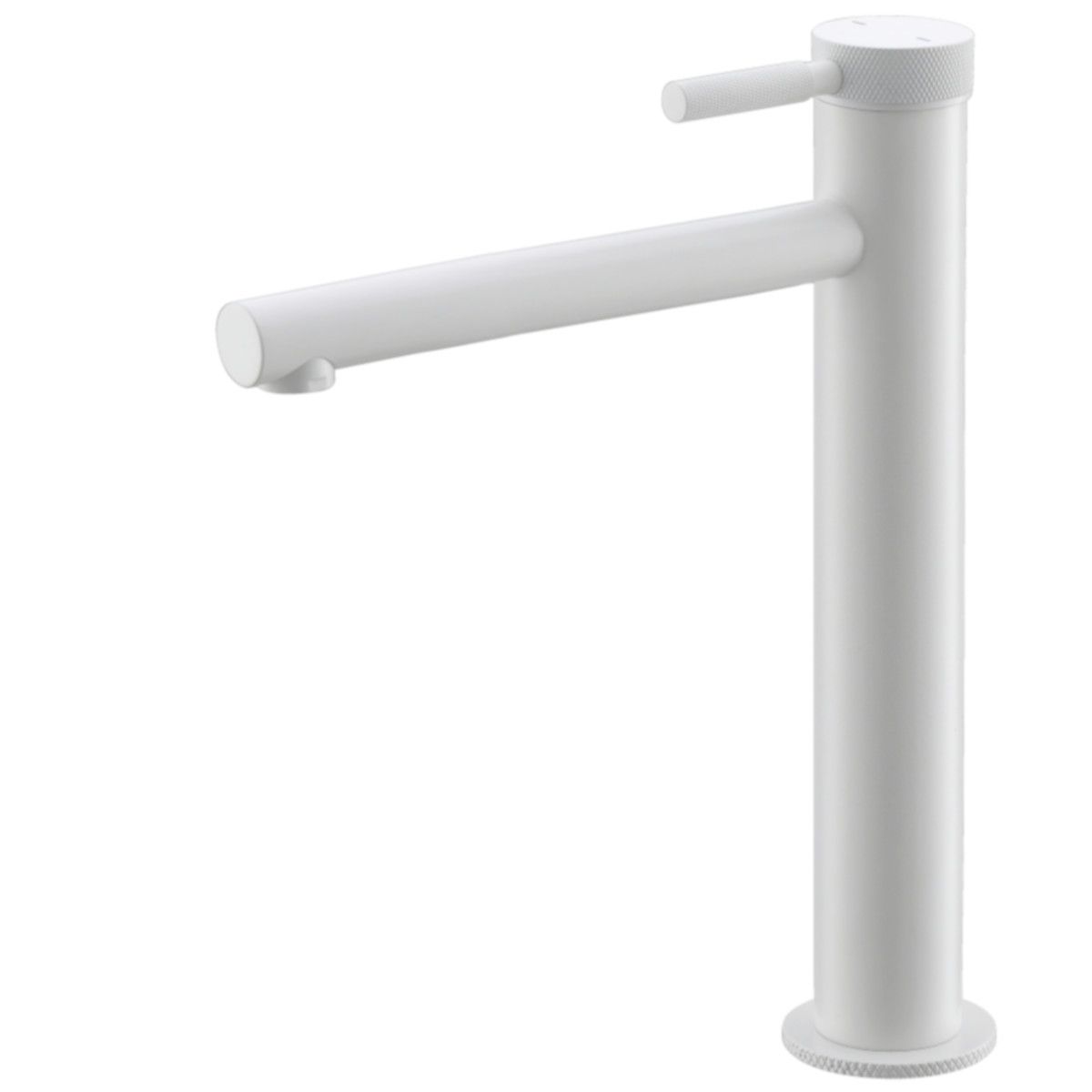 Waschbeckenarmatur EGO-Tiona White High, Aufsatzmontage, Weiß, mit Perlator, außergewöhnliches Design