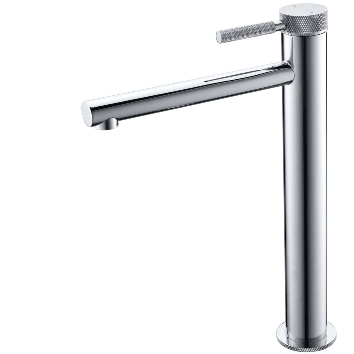 Waschbeckenarmatur EGO-Tiona Chrome High, Aufsatzmontage, Chrom, mit Perlator, außergewöhnliches Design