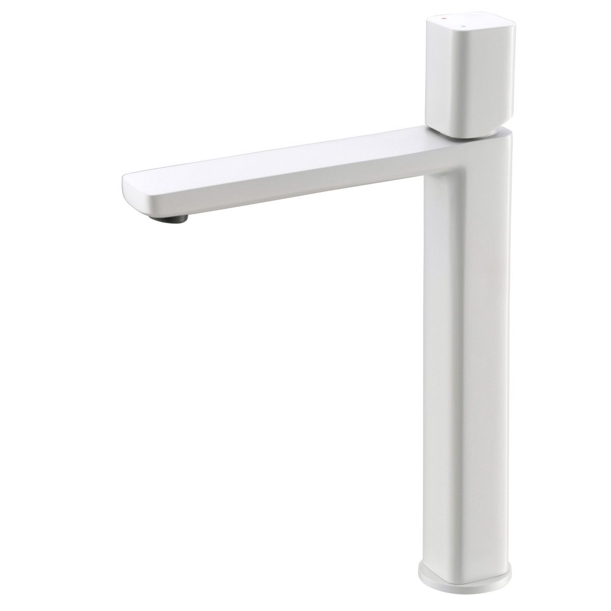 Waschbeckenarmatur Alano, Mattweiß, Höhe 30,9 cm, Aufsatzmontage