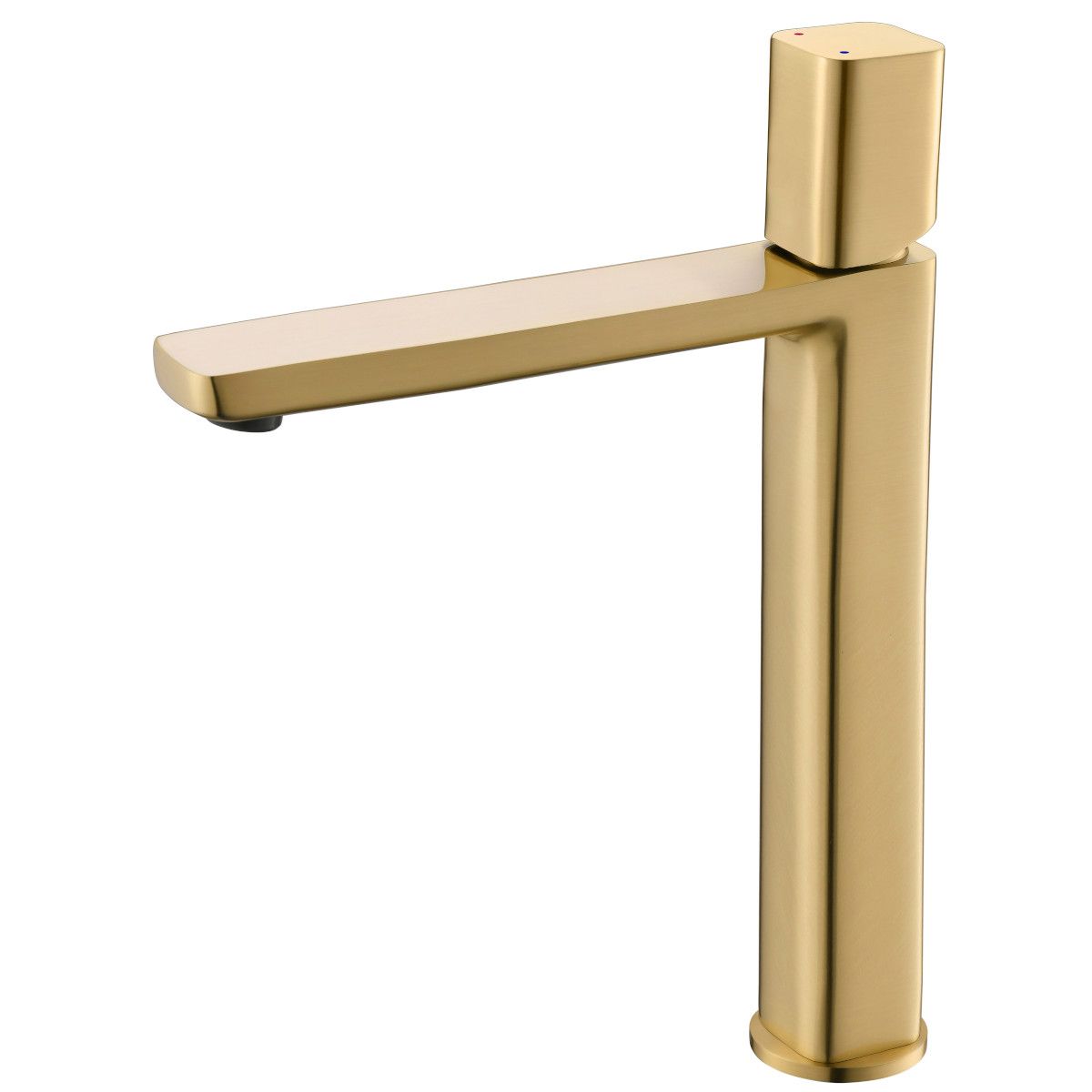 Waschbeckenarmatur Alano, Mattgold, Höhe 30,9 cm, Aufsatzmontage