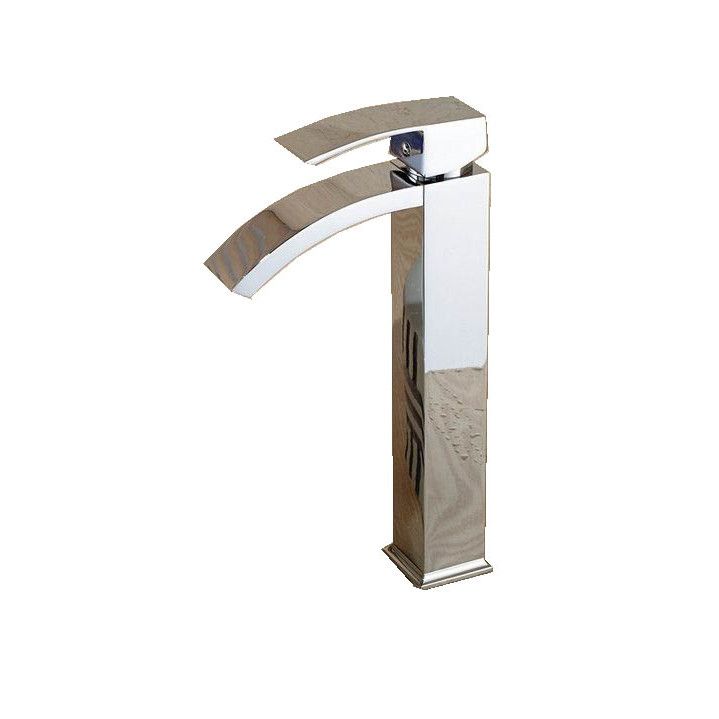 Waschtischarmatur Enzo High, Wasserfall-Design, Aufsatzmontage, Chrom-Finish
