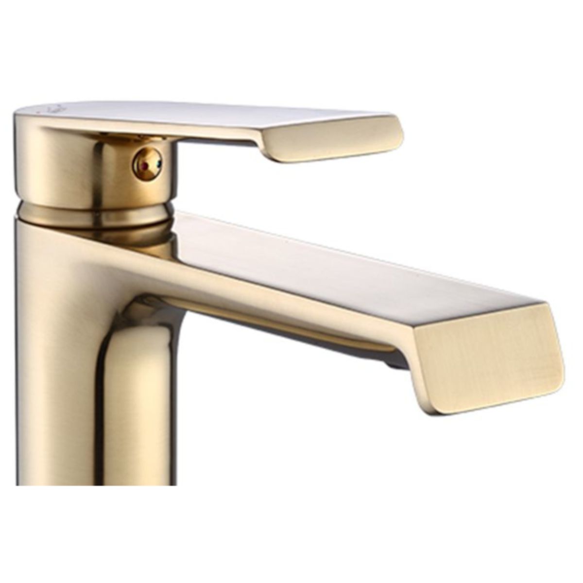 Waschbeckenarmatur Hass Gold, gebürstetes Gold-Finish, galvanisiert, Aufsatzmontage