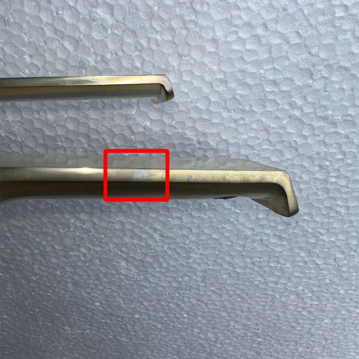 Waschbeckenarmatur Hass Gold, B-Ware, gebürstetes Gold-Finish, galvanisiert, Aufsatzmontage