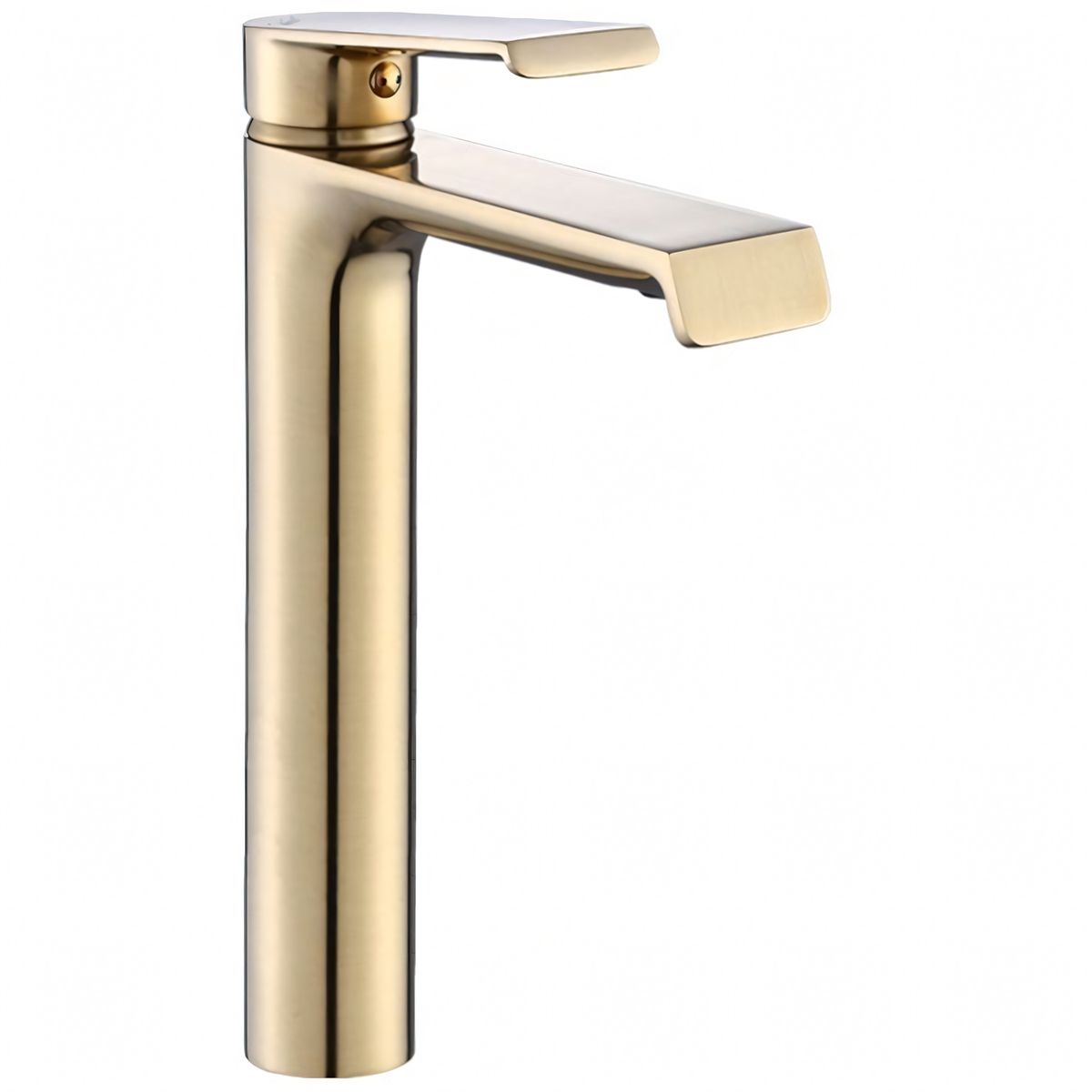 Waschbeckenarmatur Hass Gold, B-Ware, gebürstetes Gold-Finish, galvanisiert, Aufsatzmontage