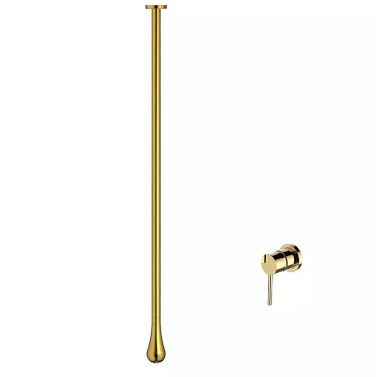 Waschbeckenarmatur Maty mit Deckenmontage, Mattgold, Royalty Line by Ego