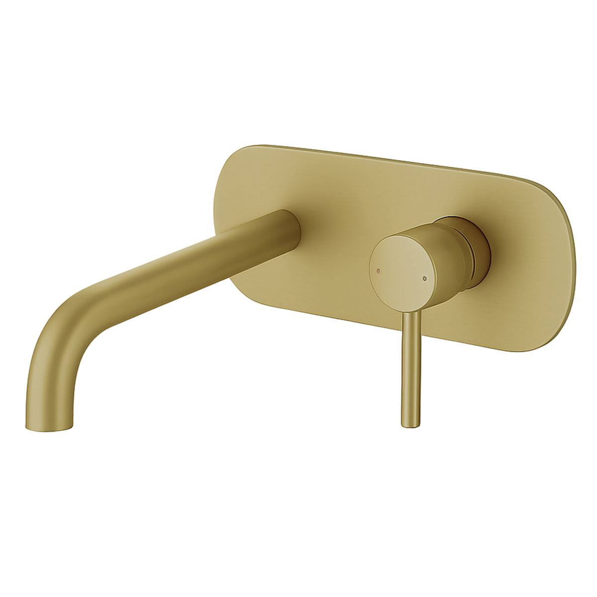 Waschbeckenarmatur, Einbaumontage, Mattgold, Einhebel, Messing, Gala