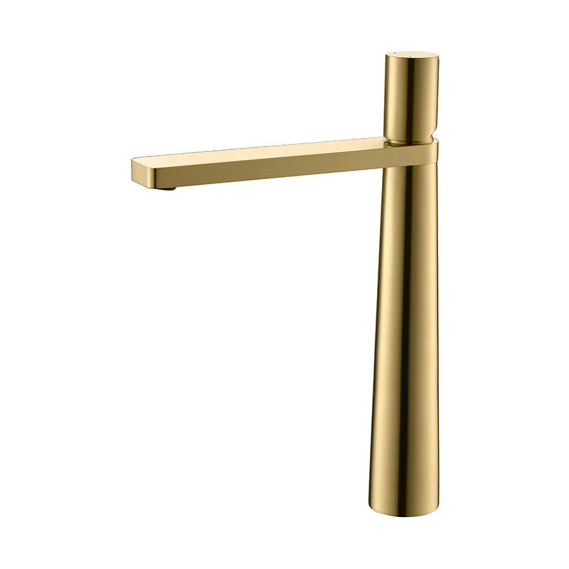 Waschbeckenarmatur Pilar, Mattgold, Höhe 31,5 cm, Aufsatzmontage