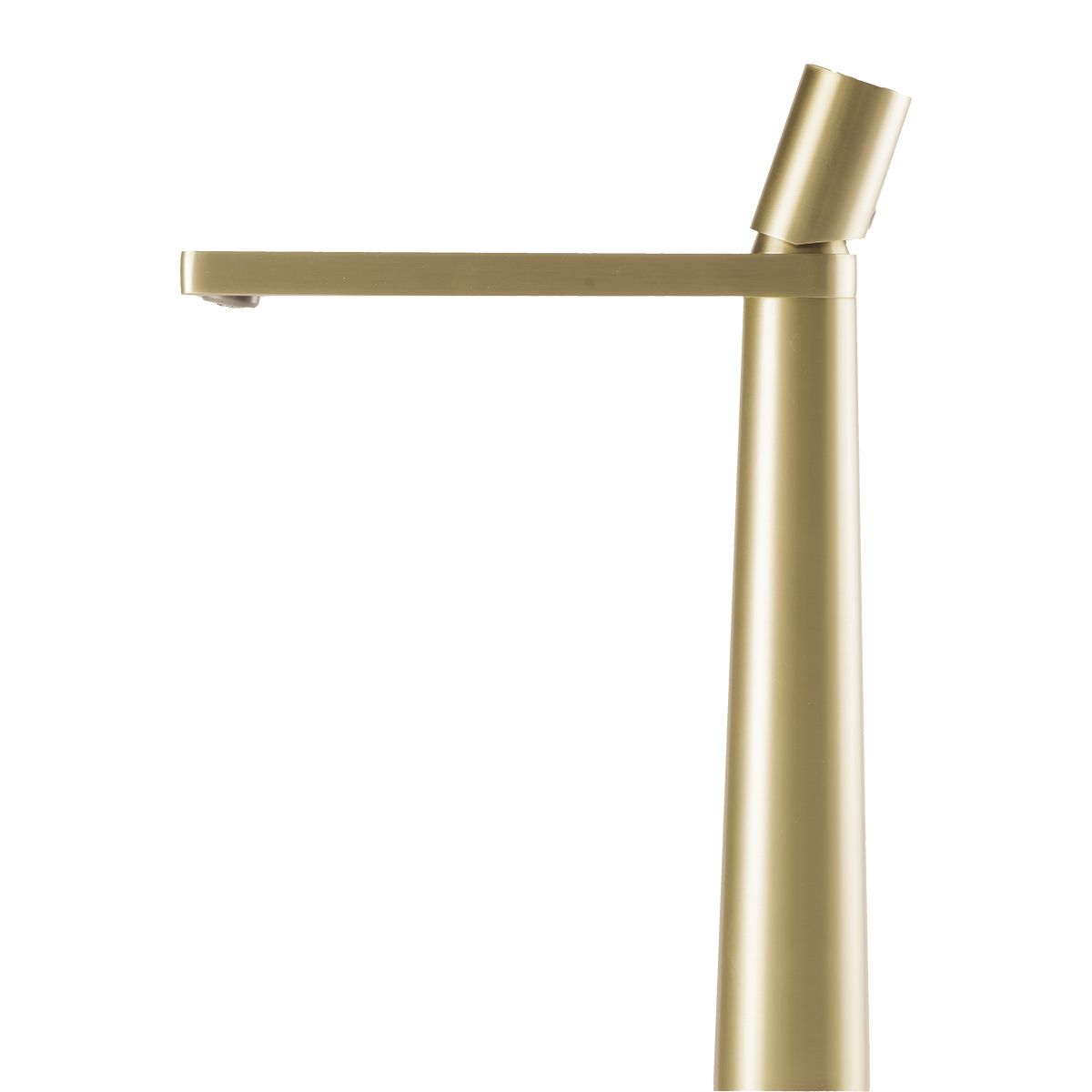 Waschbeckenarmatur Pilar, Mattgold, Höhe 31,5 cm, Aufsatzmontage
