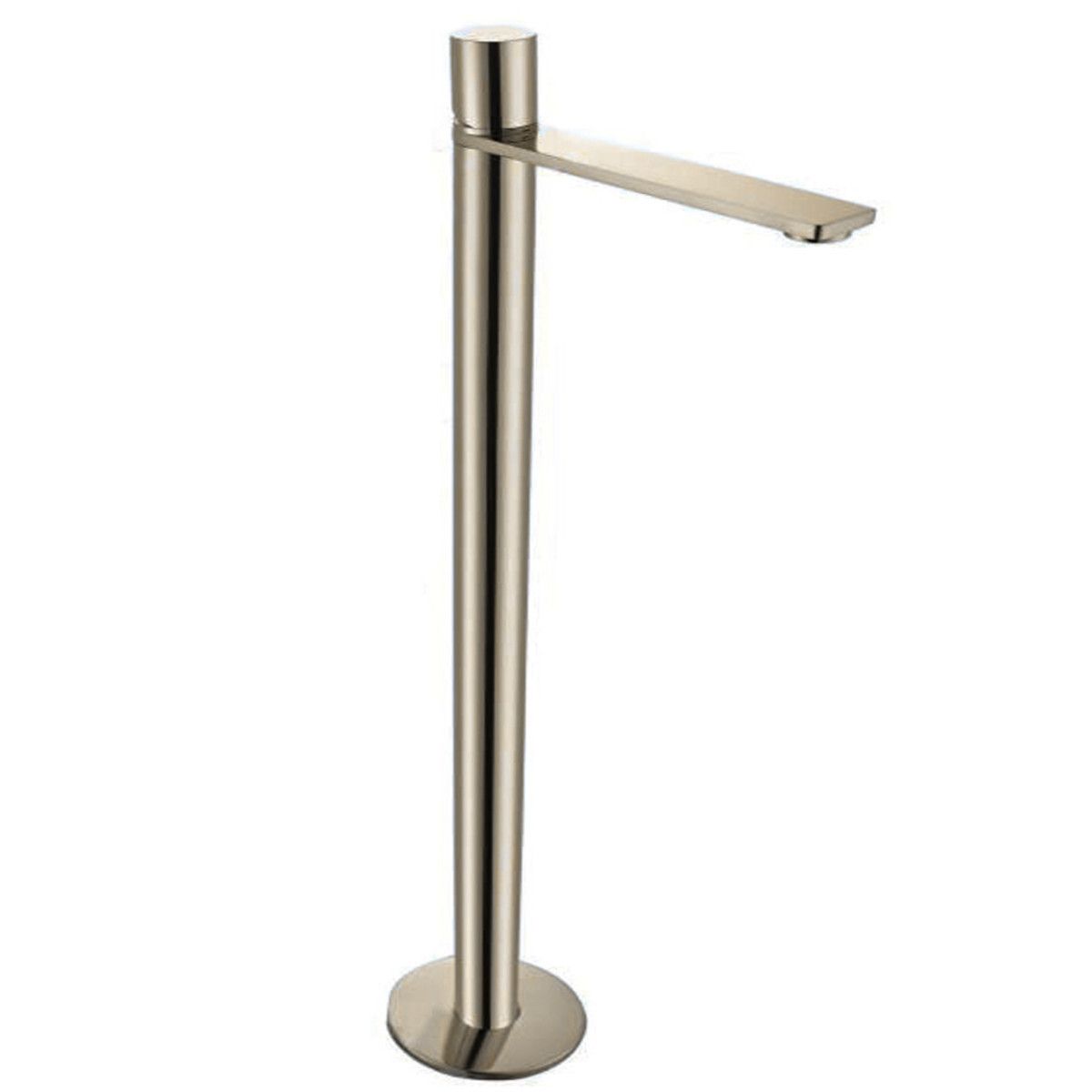 Waschbeckenarmatur Pilar, Gold, Bodenmontage, rundes Design