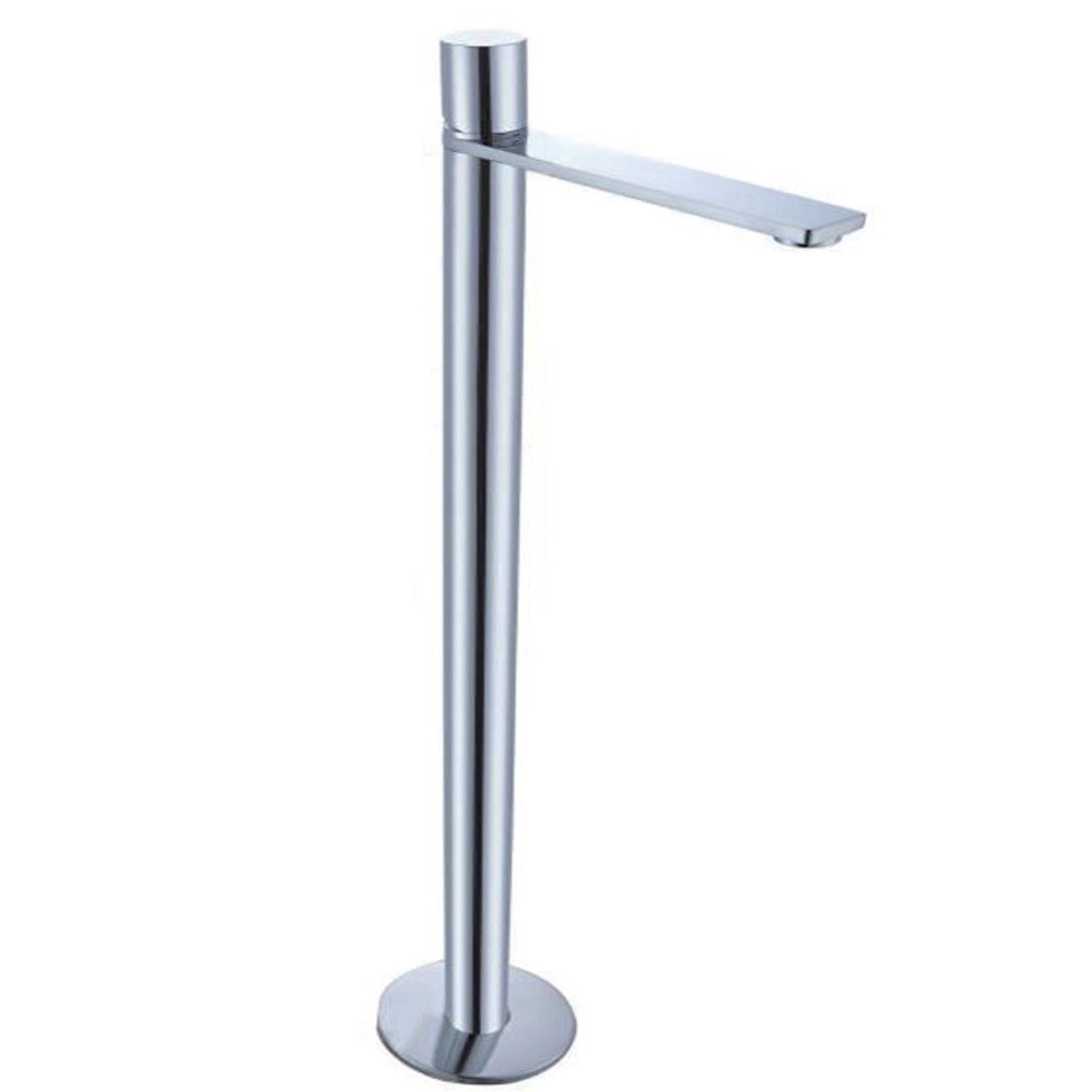 Waschbeckenarmatur Pilar, Chrom, Bodenmontage, rundes Design