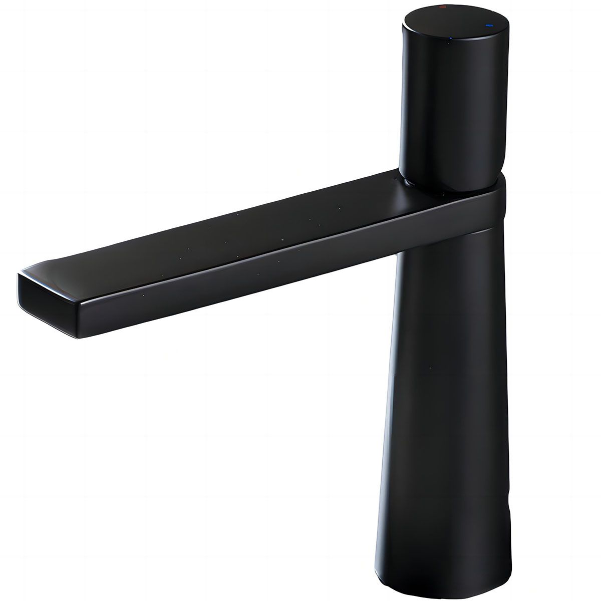 Waschbeckenarmatur Pilar, Mattschwarz, Höhe 18,5 cm, Waschbeckenmontage