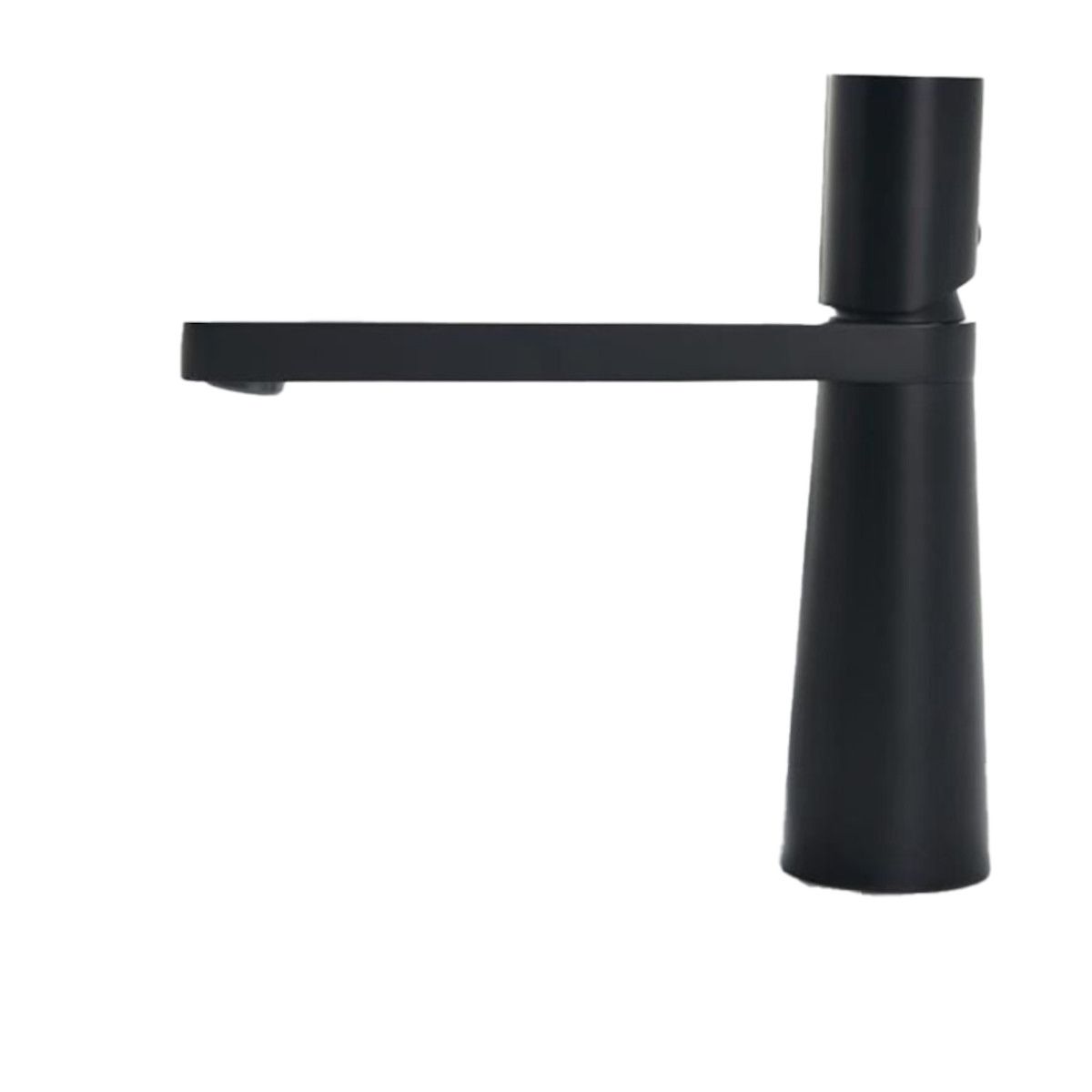 Waschbeckenarmatur Pilar, Mattschwarz, Höhe 18,5 cm, Waschbeckenmontage