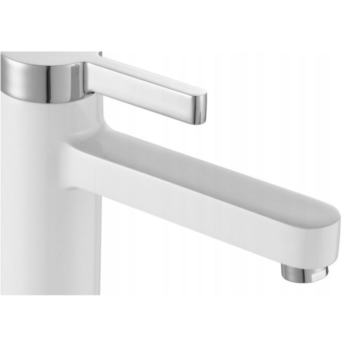 Waschtischarmatur Polo Weiß Chrom, Oberfläche Weiß Chrom, galvanisiert, Aufsatzmontage
