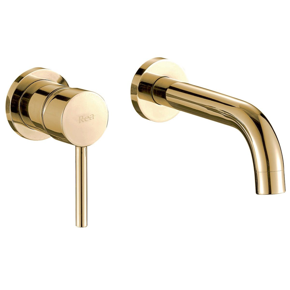 Waschtischarmatur REA-Lun Gold, Unterputzmontage, Gold-Finish, minimalistisches Design