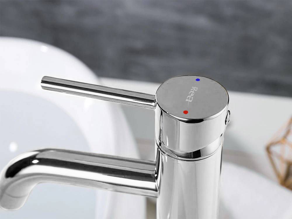 Waschbeckenarmatur REA-Lun High, Aufsatzmontage, Luftsprudler, Chrom-Finish