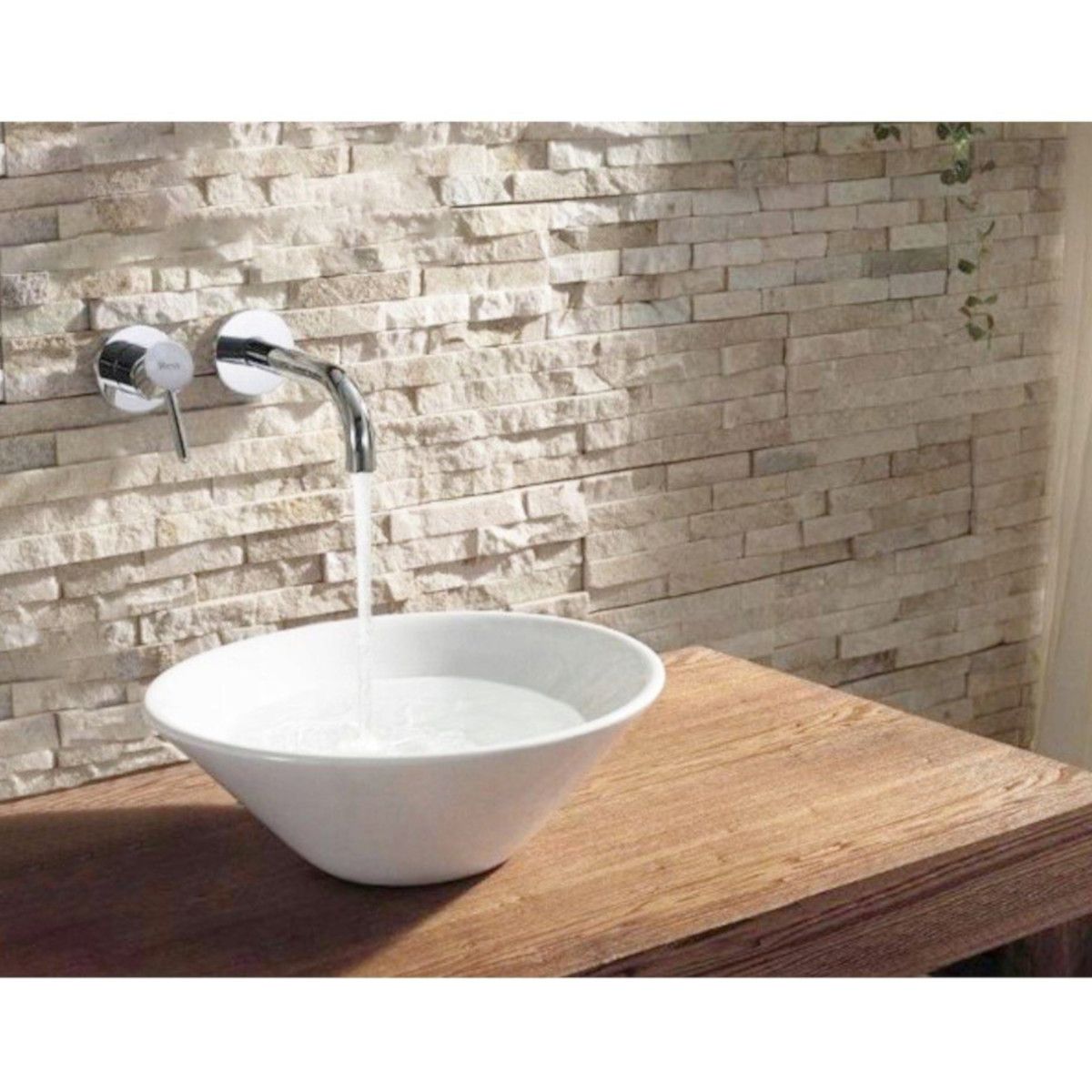 Waschtischarmatur REA-Lun, Unterputzmontage, verchromte Oberfläche, minimalistisches Design