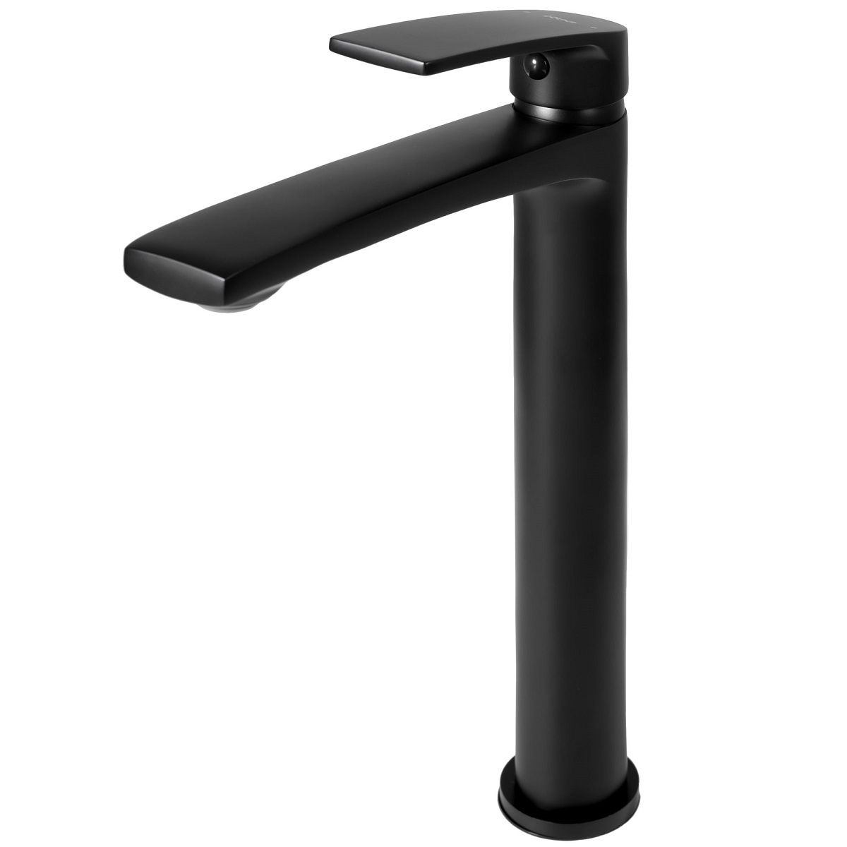 Waschtischarmatur REA-Luppo Black High, Aufsatzmontage, mattschwarzes Finish, Luftsprudler, besonderes Design