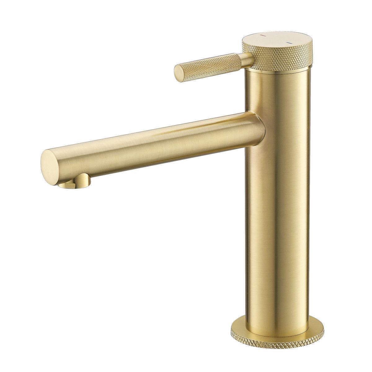 Waschbeckenarmatur Tiona, Mattgold, Höhe 18 cm, Waschbeckenmontage