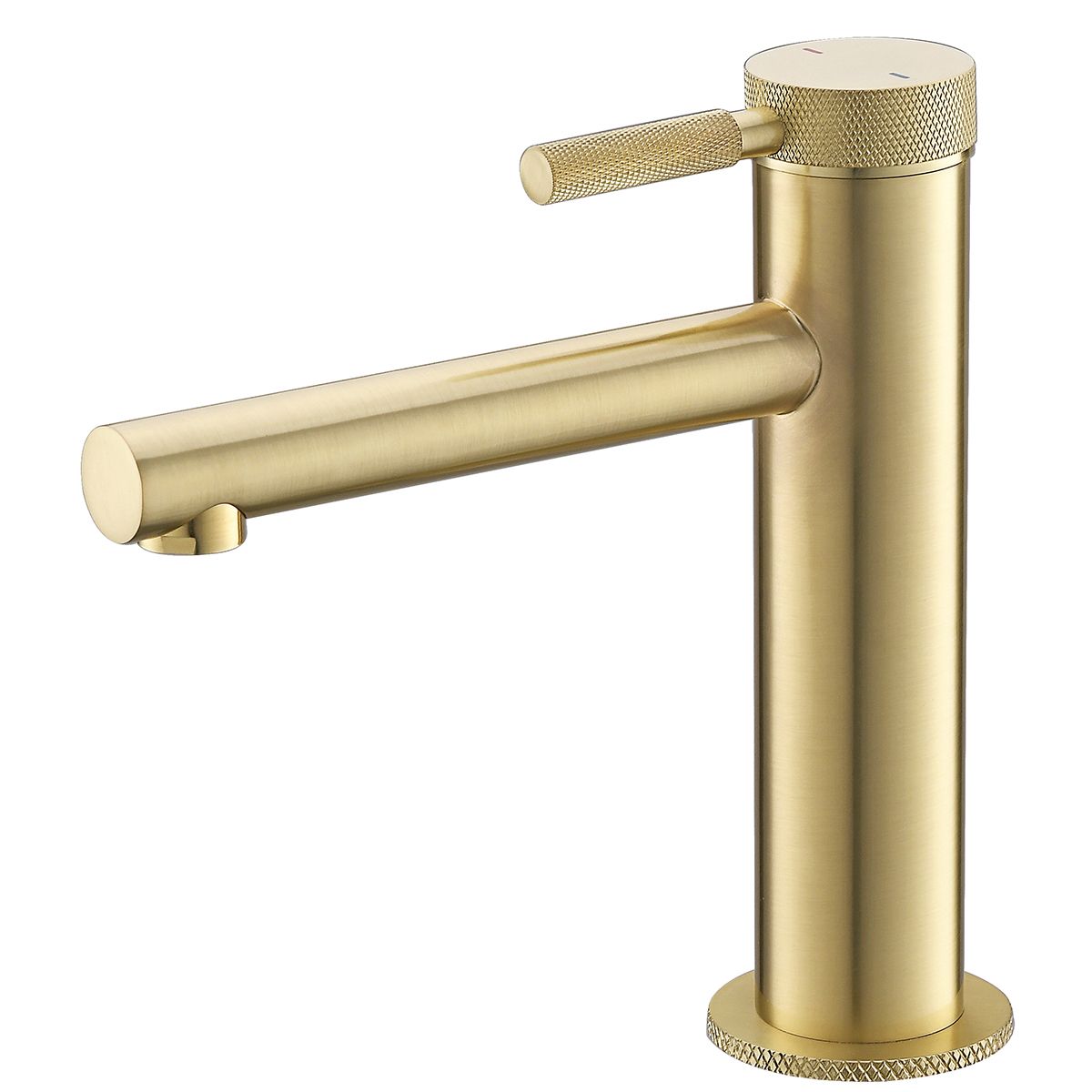 Waschbeckenarmatur Tiona, Mattgold, Höhe 18 cm, Waschbeckenmontage