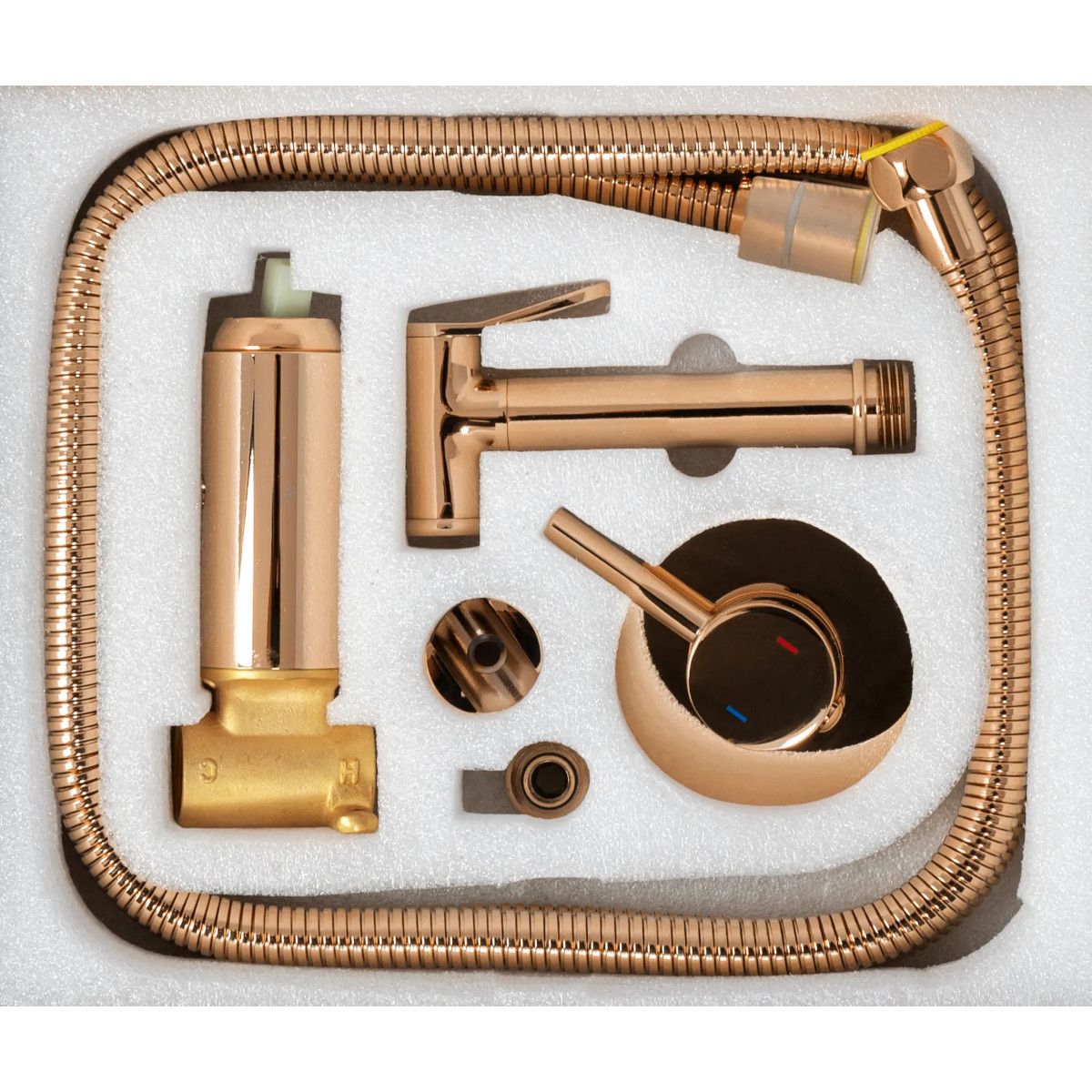 REA-Loop Unterputz-Bidetarmatur, Roségold, goldfarbenes Finish