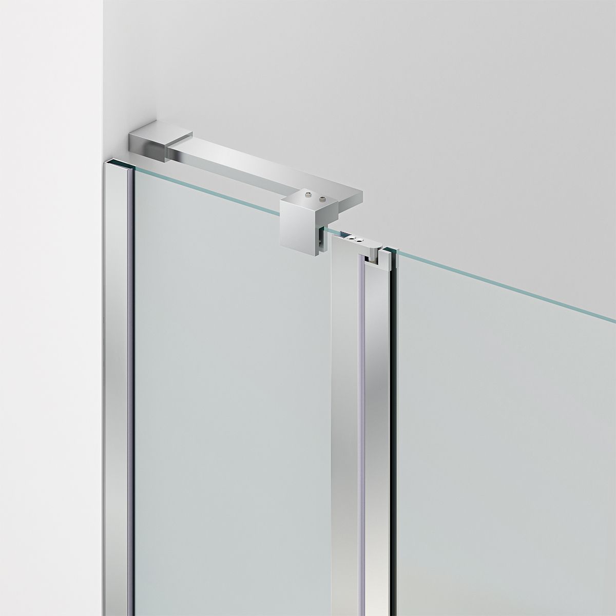 Duschkabine, Sicherheitsglas 6 mm, Transparent, Chrom, 2 Pendeltüren, Maße: 80–90×120 cm, Axis