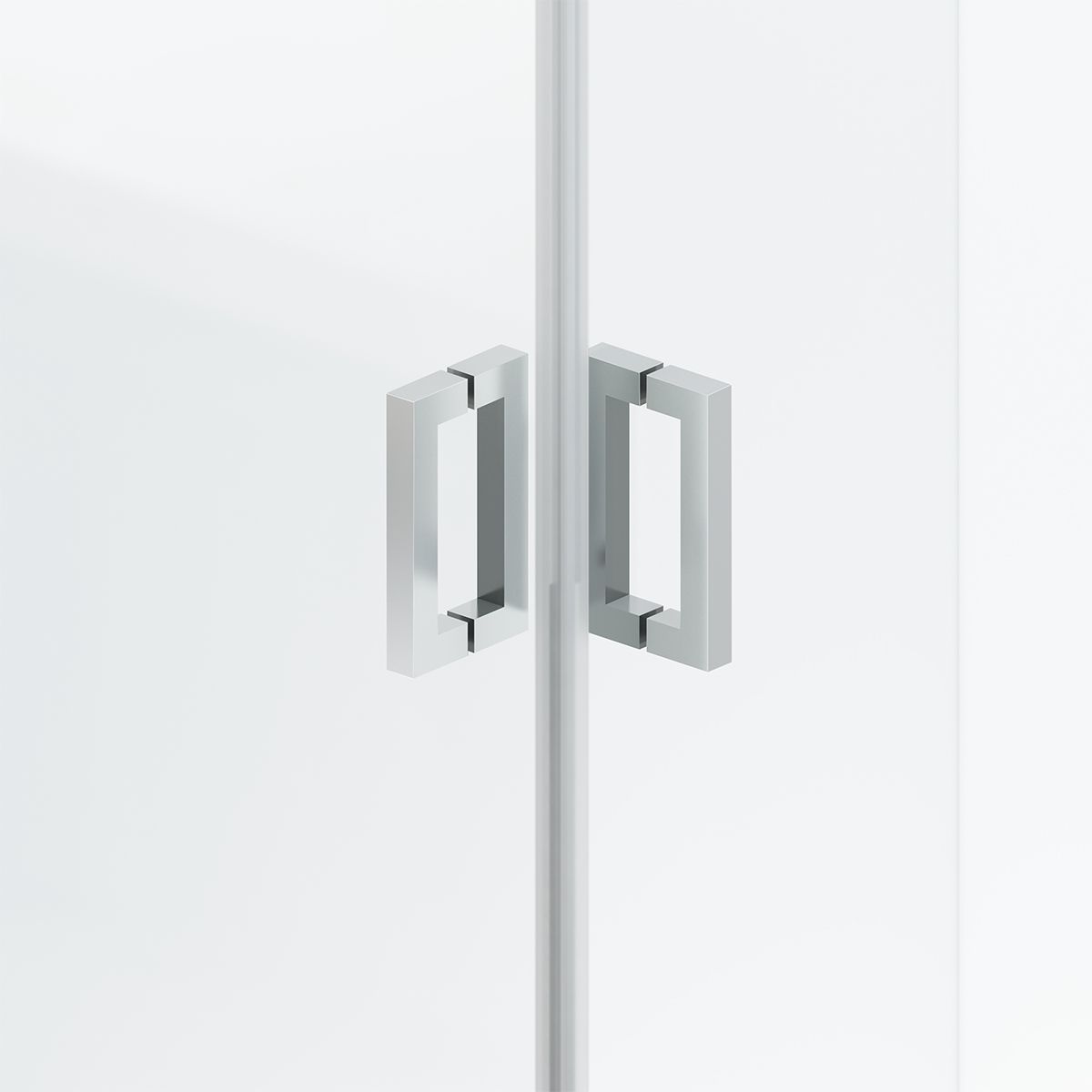 Duschkabine, Sicherheitsglas 6 mm, Transparent, Chrom, 2 Pendeltüren, Maße: 80–90×120 cm, Axis