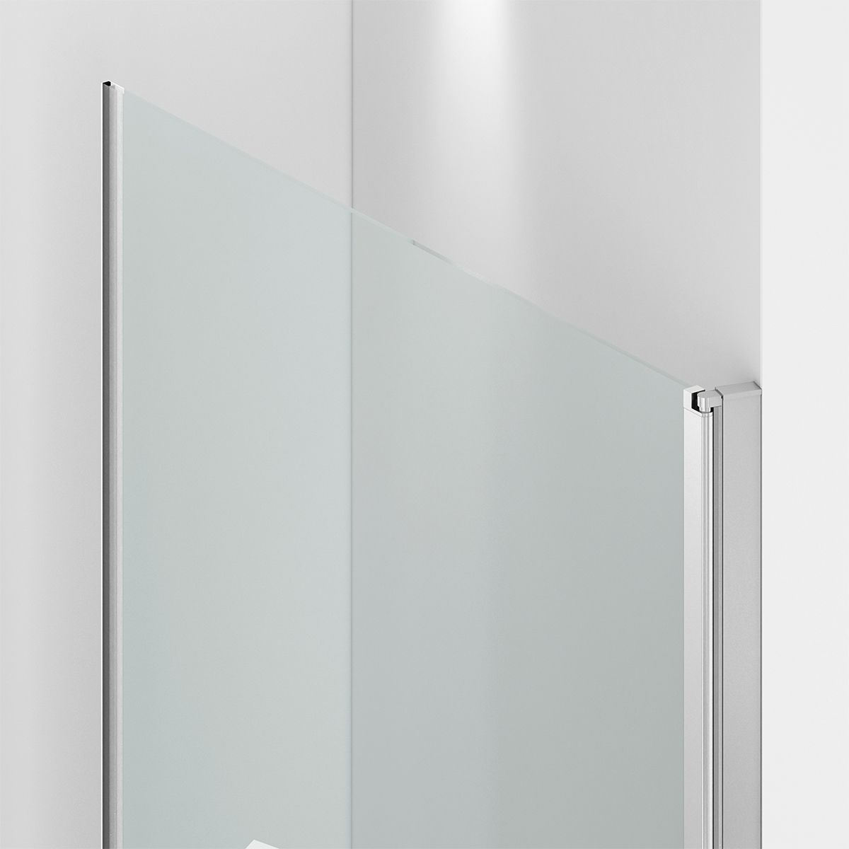 Duschkabine, 6 mm Sicherheitsglas, Transparent, Chrom, 2 Drehtüren, Größen 70, 80, 90 x 195 cm, Hera