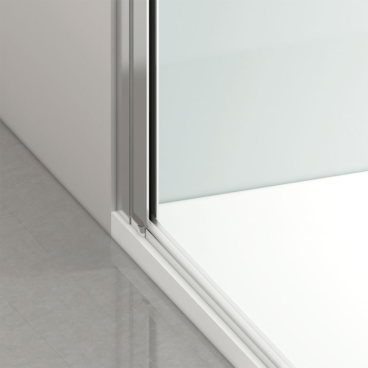 Duschkabine, 6 mm Sicherheitsglas, Transparent, Chrom, 2 Drehtüren, Größen 70, 80, 90 x 195 cm, Hera