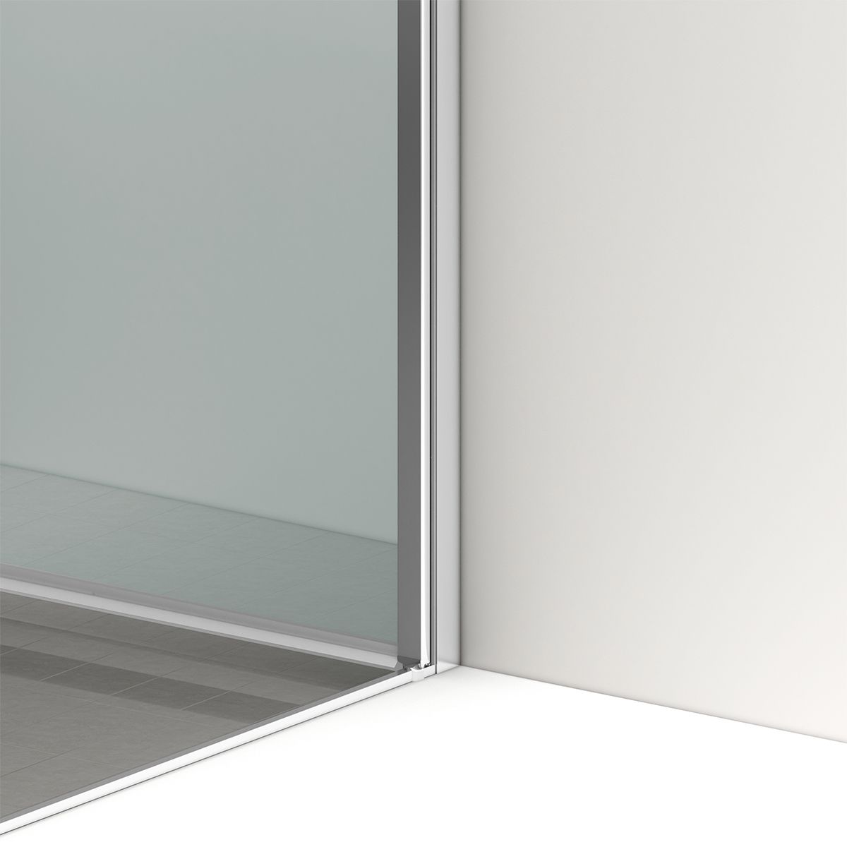 Duschkabine, 6 mm Sicherheitsglas, Transparent, Chrom, 2 Drehtüren, Größen 70, 80, 90 x 195 cm, Hera