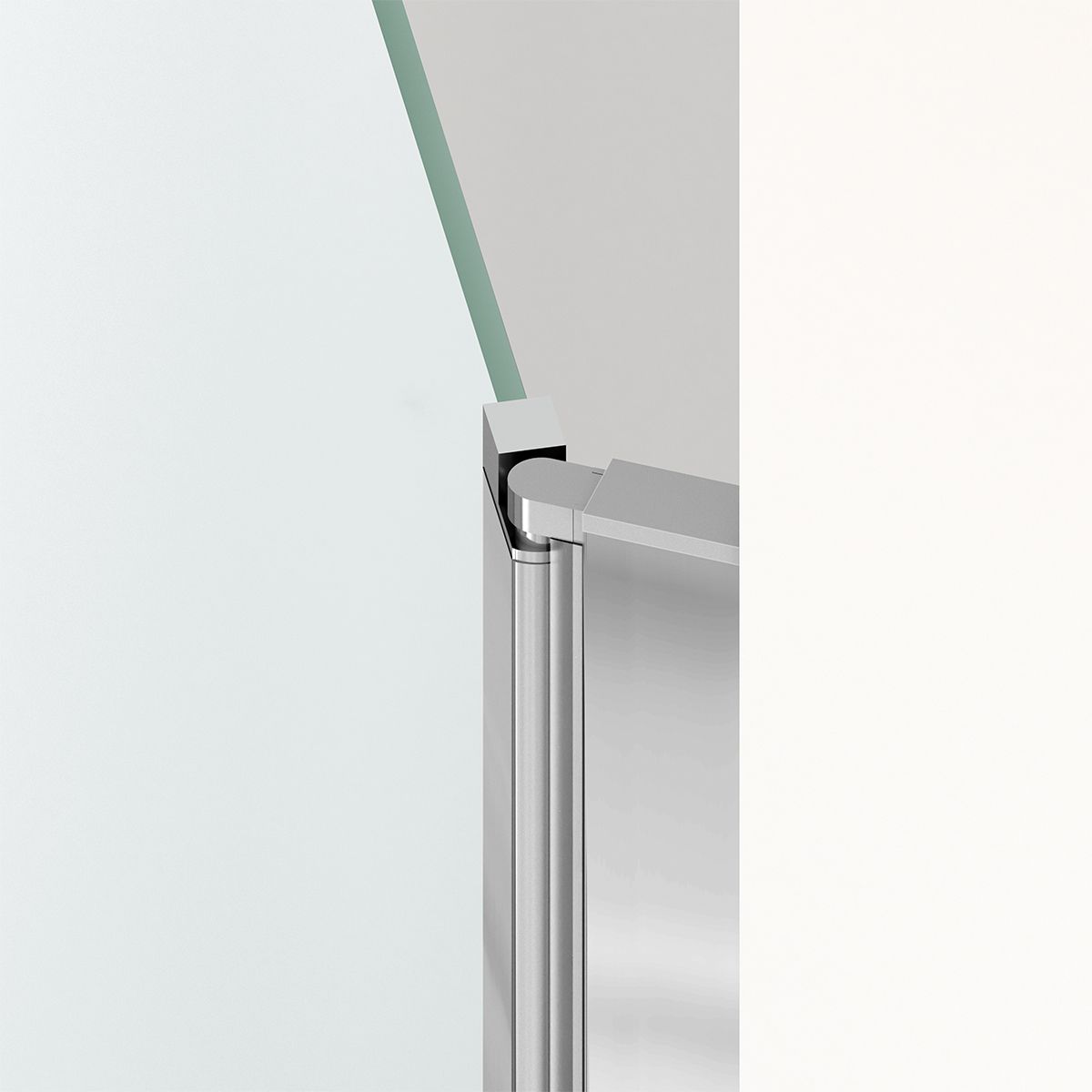 Duschkabine, 6 mm Sicherheitsglas, Transparent, Chrom, 2 Drehtüren, Größen 70, 80, 90 x 195 cm, Hera