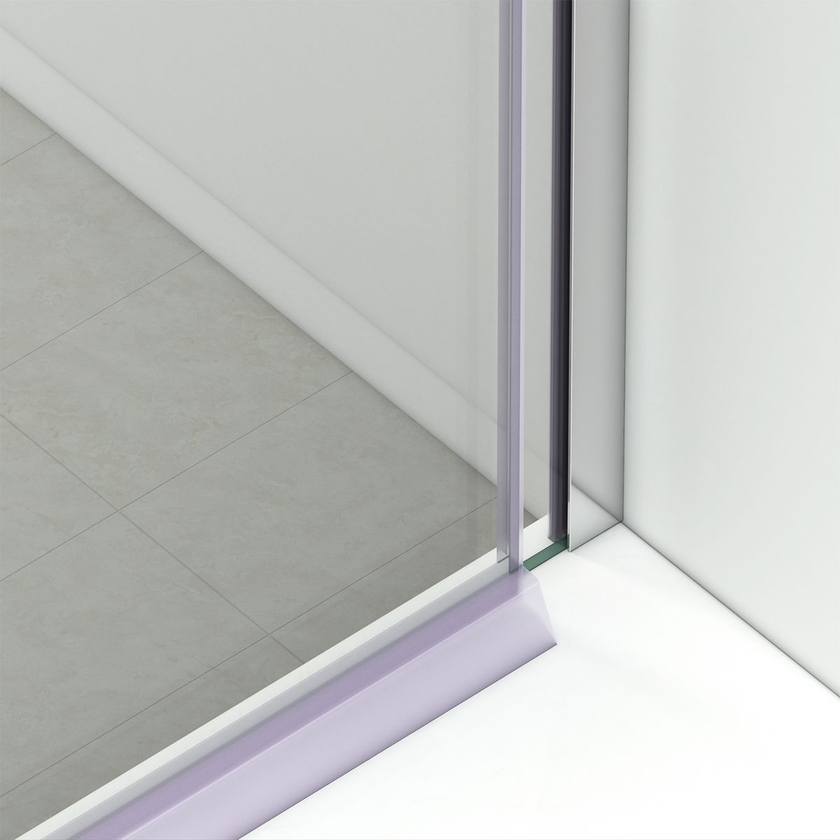 Duschkabine, 2 Schiebetüren, 6 mm Sicherheitsglas, 80-100 x 80-100 cm, Chromprofil, Medea