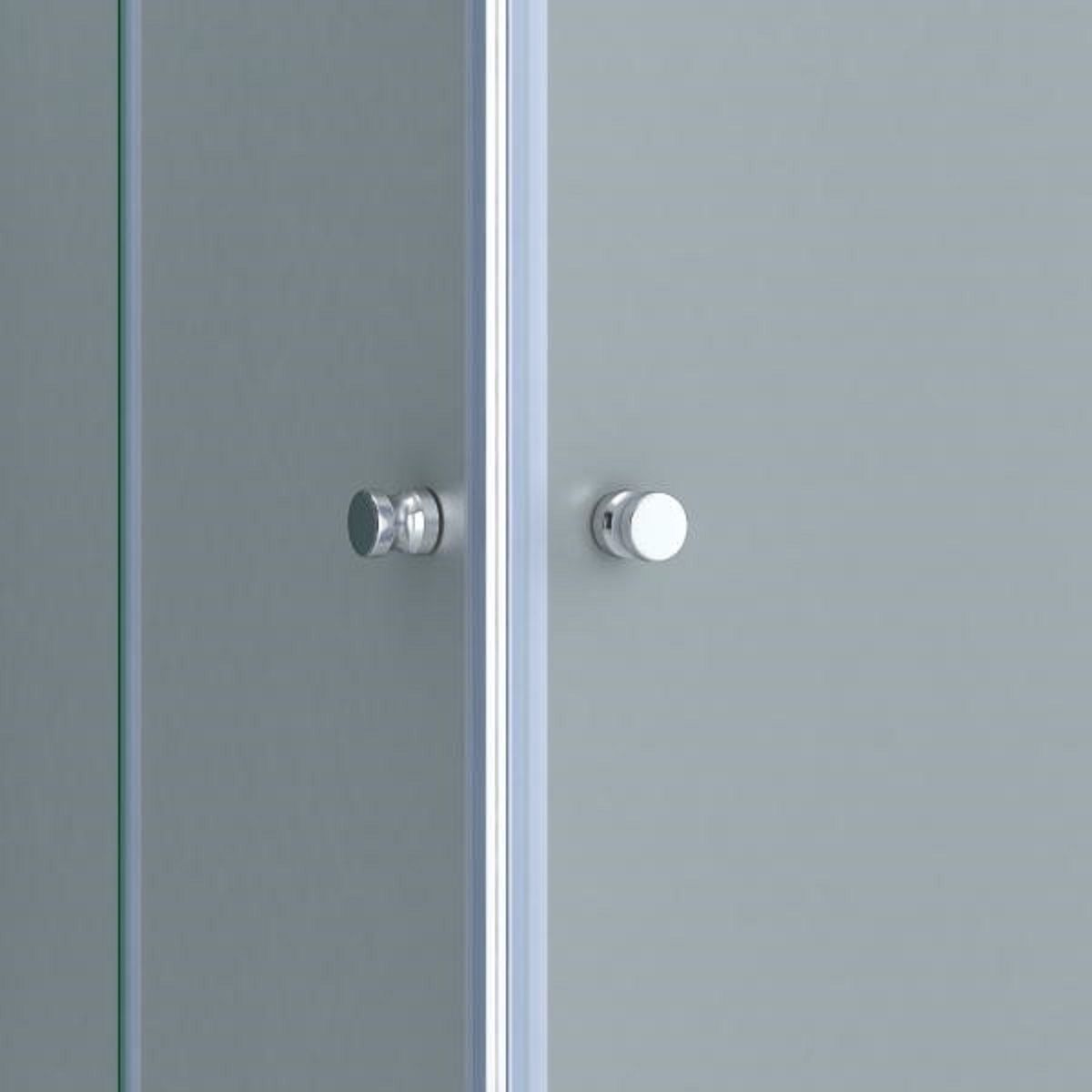 Duschkabine EGO-26, Pendeltüren, 6-mm-Sicherheitsglas, Transparent, Maße nach Wahl
