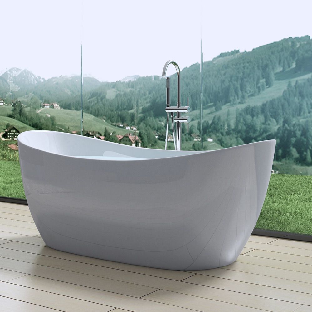 Badewanne EGO-502, 180x80x60 cm, Sanitäracryl, freistehend