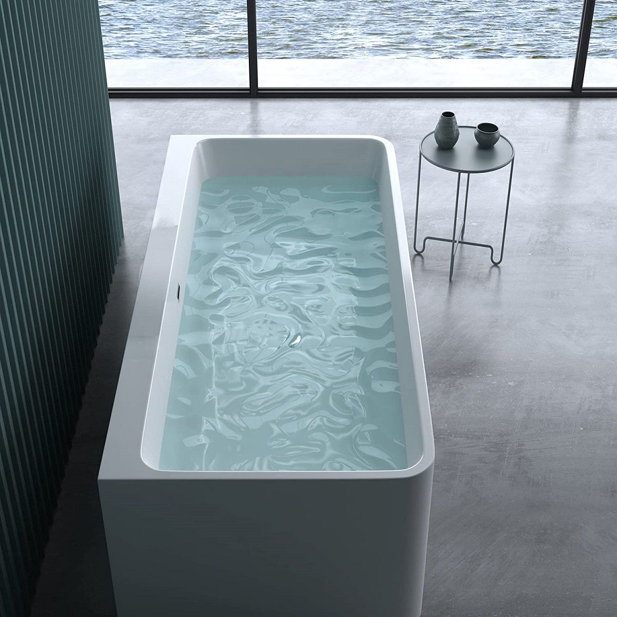 Badewanne EGO 601, freistehend, 180 cm, Sanitäracryl, Weiß