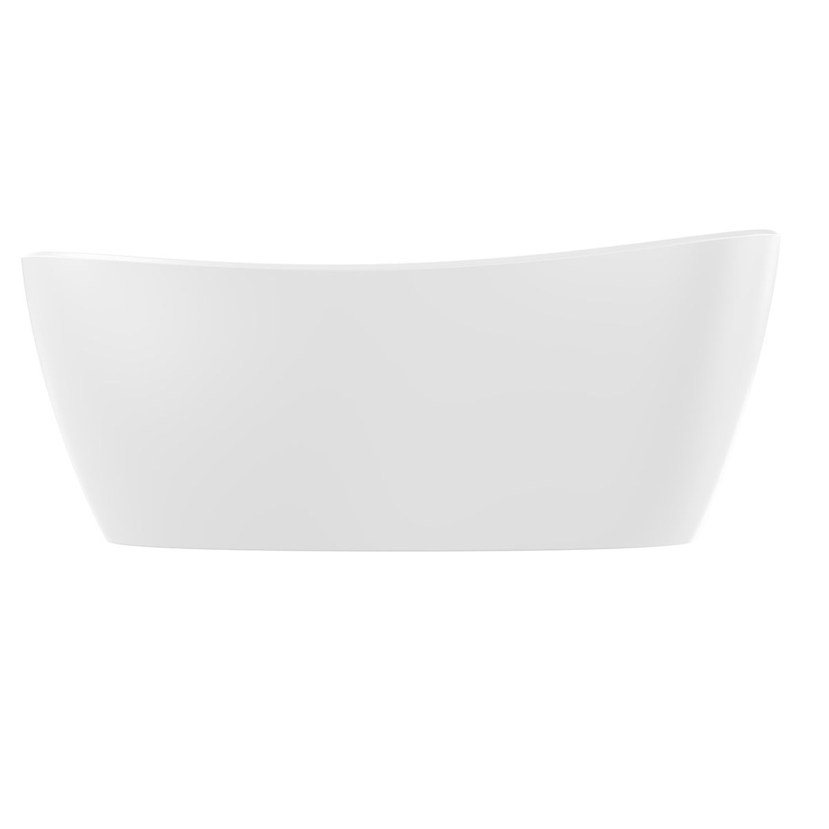 Freistehende Badewanne, Sanitäracryl, glänzend Weiß, 170x75 cm, Wärmedämmung, Ania