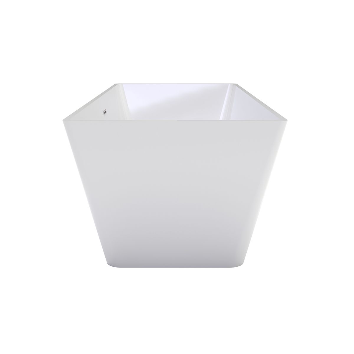 Freistehende Badewanne, Sanitäracryl, glänzend Weiß, 170x75 cm, Wärmedämmung, Cora