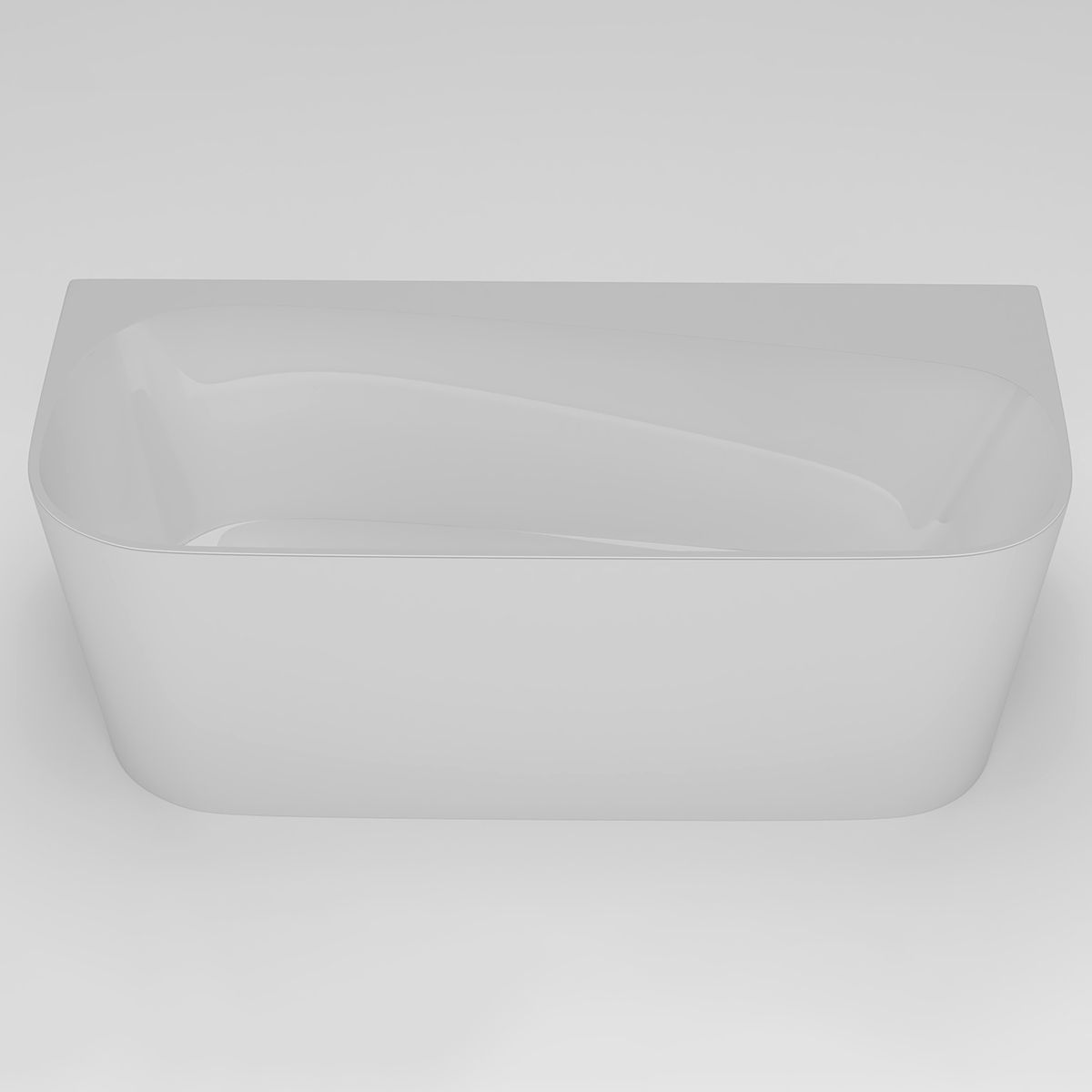 Freistehende Badewanne, Sanitäracryl, glänzend Weiß, 160,170 oder 180 cm, Wärmedämmung, Joe